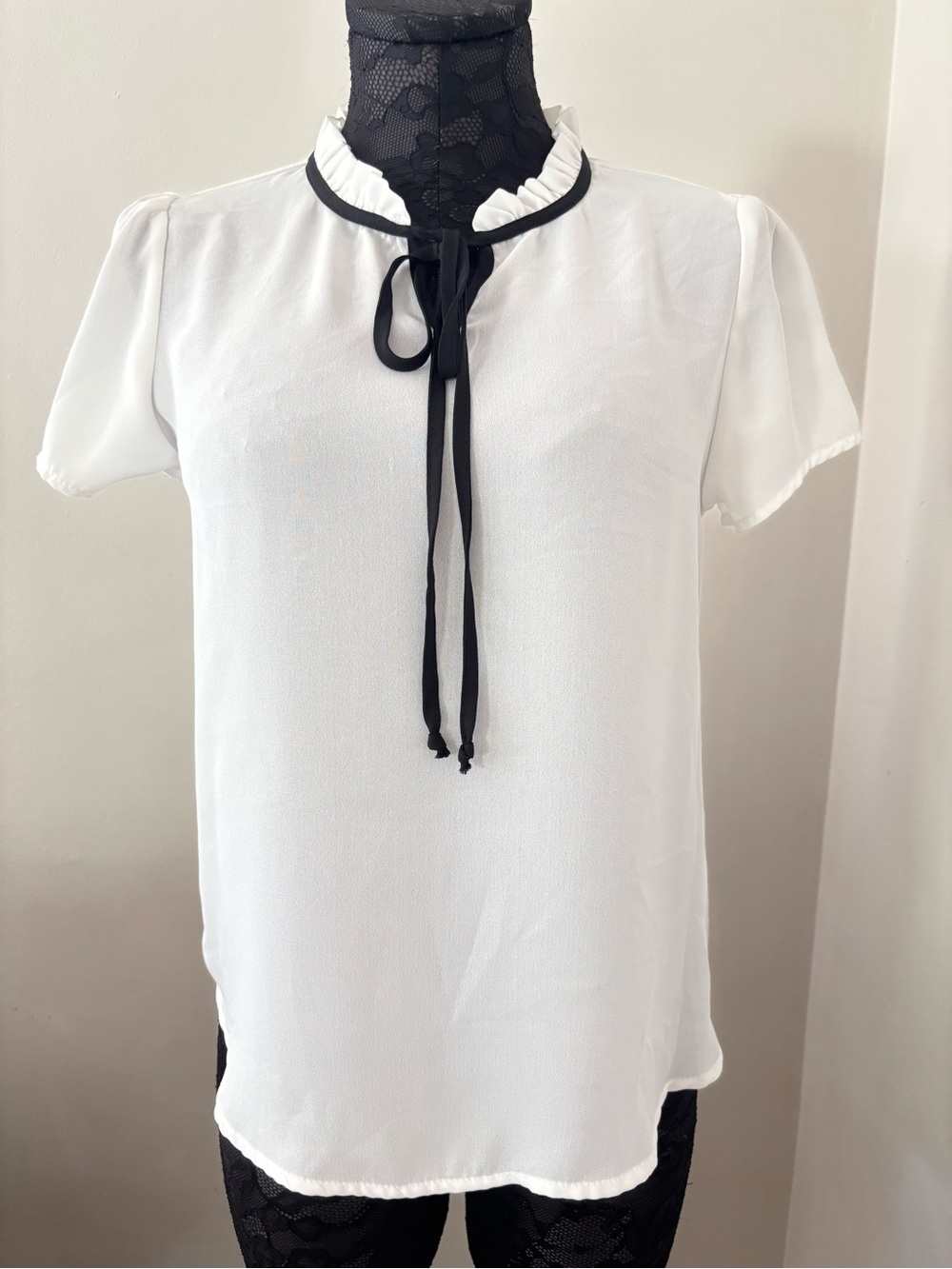 Shinestar short sleeve blouse
